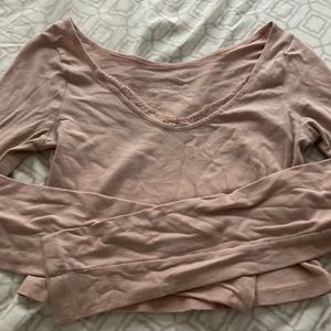 Not sure of the brand, XS/S, light/grayish pink.!